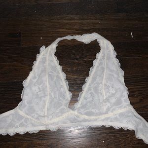 White lace bralette